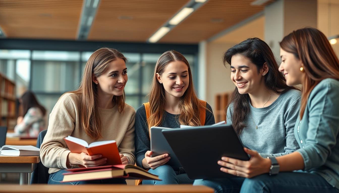 University campus and academic environment in Cambridge