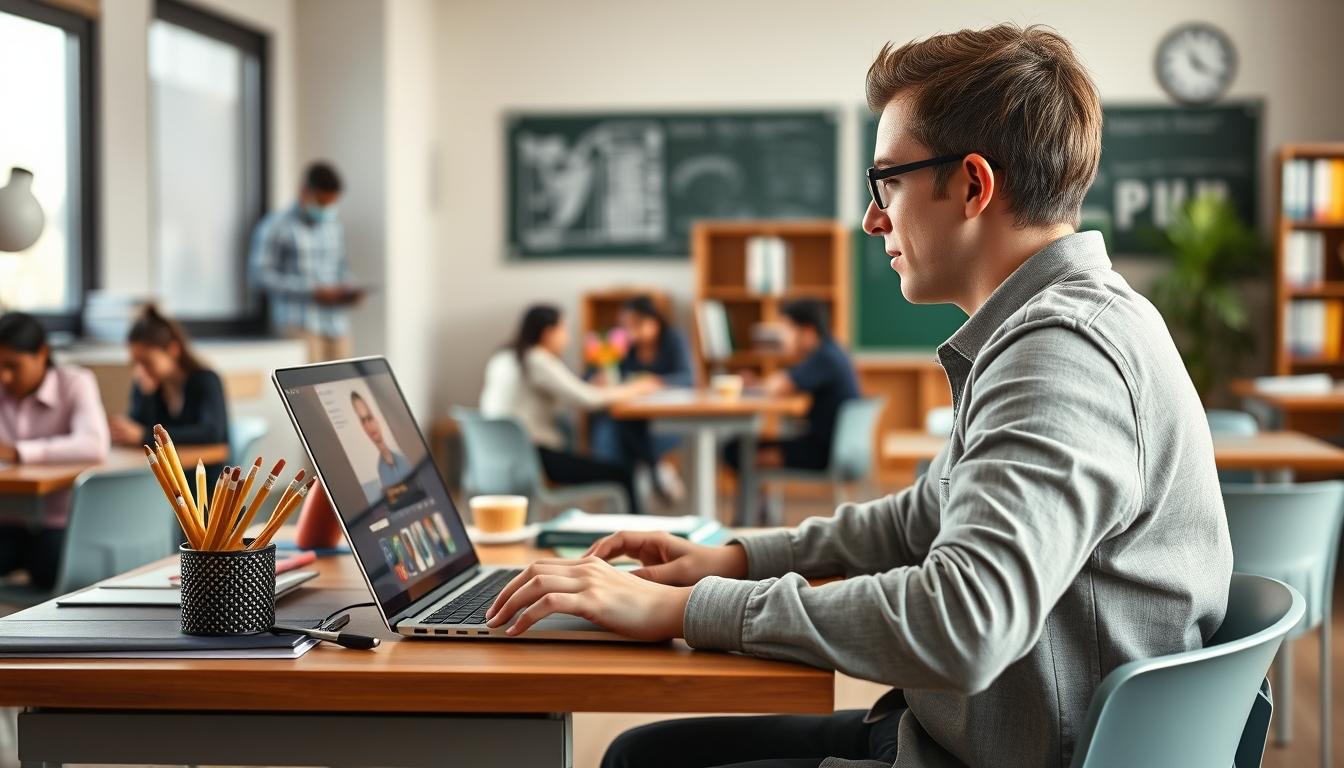 Digital learning platform with online study materials